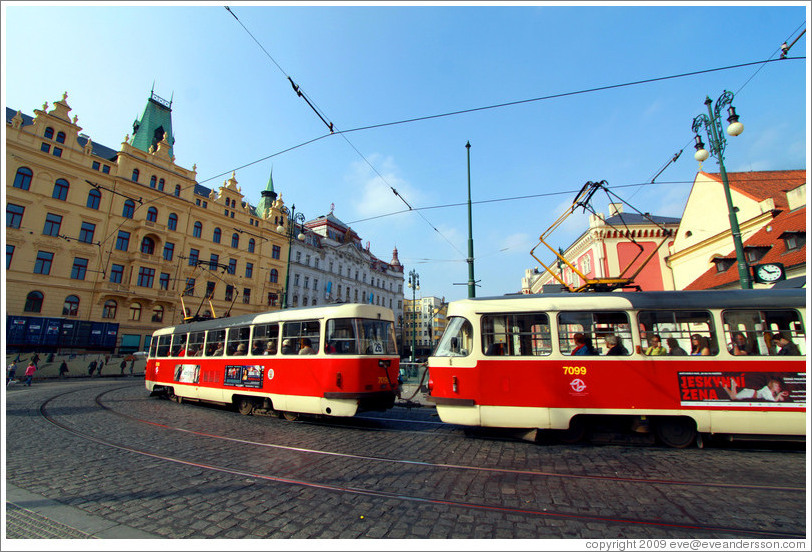 Republic Square (N?#283;st?epubliky), with tram, Nov?&#283;sto.