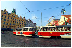 Republic Square (N?#283;st?epubliky), with tram, Nov?&#283;sto.