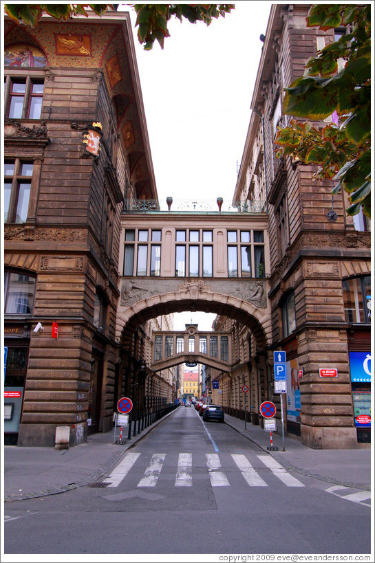 Covered walkways across Nek?nka at Na P&#345;?p&#283;, Nov?&#283;sto.