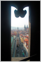 View to the west from the Powder Tower (Pra?n?r?), with Church of Our Lady before T?n (Kostel Matky Bo??&#345;ed T?nem) visible on the right.