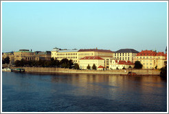 Dvo&#345;?vo n?#345;e??on the Star?&#283;sto bank of the Vltava River, viewed from the Charles Bridge (Karl&#367;v Most).