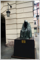 Sculpture commemorating Mozart's opera Don Giovanni, outside the Estates Theatre (Stavovske Divadlo).