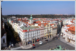 View from Old Town Hall (Starom&#283;stsk?adnice), Star?&#283;sto.