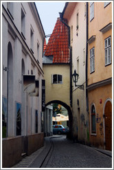 Family home through which Vejvodova street runs, Star?&#283;sto.