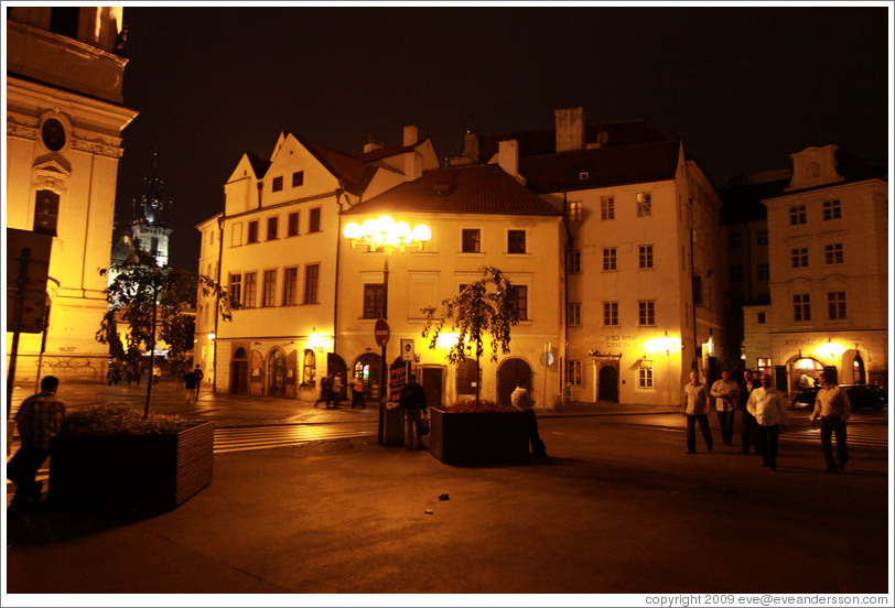 Area near Starom&#283;stsk??#283;st?t night, Star?&#283;sto.