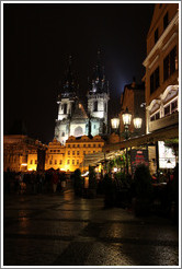 Church of Our Lady before T?n (Kostel Matky Bo??&#345;ed T?nem) in Old Town Square (Starom&#283;stsk??#283;st? Star?&#283;sto.