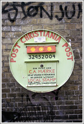 Christiana Post.  Letters require local postage and, if going outside Christiania, Danish postage as well.