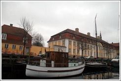 Christianshavns canal, with houseboat.