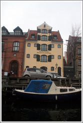 Christianshavns canal, with houseboat.