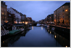 Frederiksholms Canal at night.