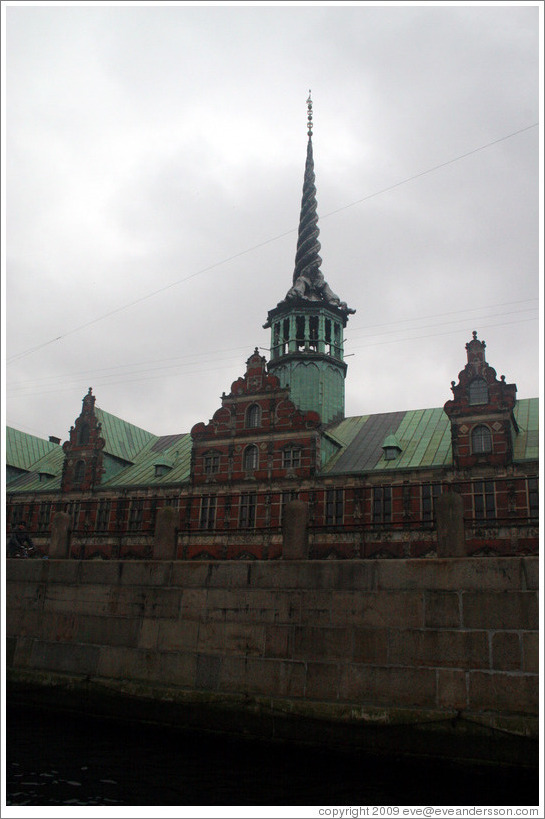 Stock exchange building, viewed from Frederiksholms Canal.