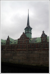 Stock exchange building, viewed from Frederiksholms Canal.