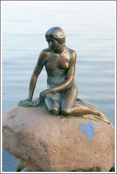 The Little Mermaid.  Copenhagen harbour.