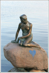 The Little Mermaid.  Copenhagen harbour.