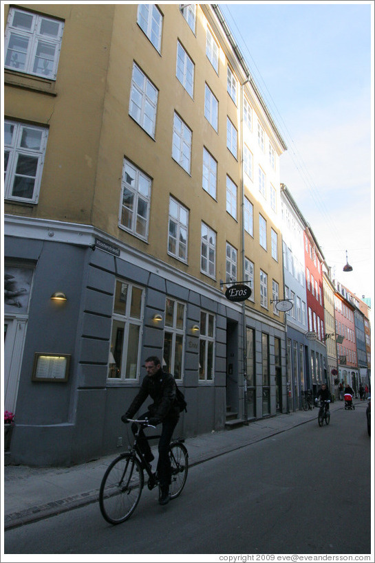 Bicyclist on Klosterstr?, city centre.