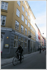 Bicyclist on Klosterstr?, city centre.