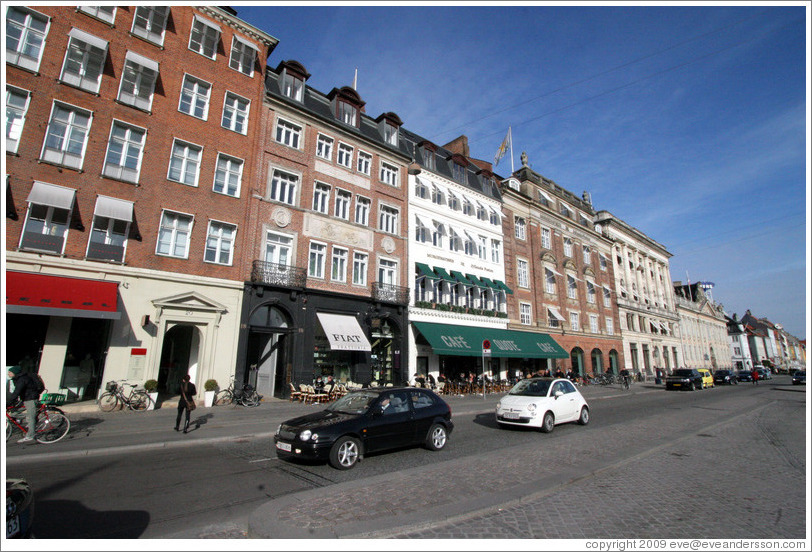 Cafes and restaurants.  Kongens Nytorv, city centre.