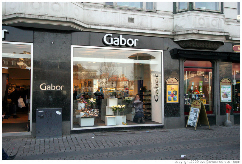 Gabor shoe store.  Kongens Nytorv, city centre.