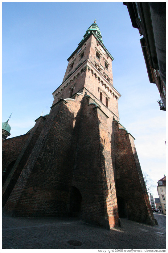 Kunsthallen Nikolaj, formerly a 13th century church; now a cultural centre.  Nikolaj Plads, city centre.