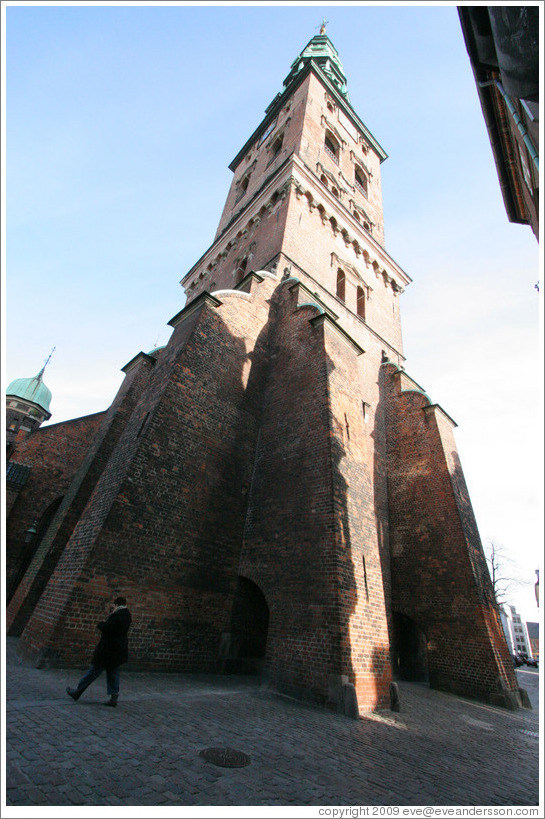 Kunsthallen Nikolaj, formerly a 13th century church; now a cultural centre.  Nikolaj Plads, city centre.