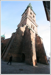 Kunsthallen Nikolaj, formerly a 13th century church; now a cultural centre.  Nikolaj Plads, city centre.