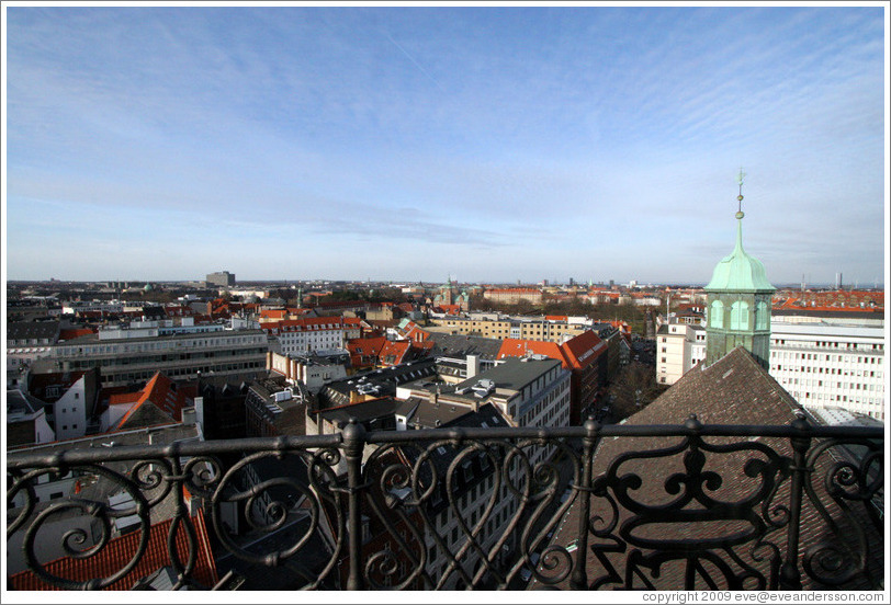 View to the north from Rundetaarn (The Round Tower).