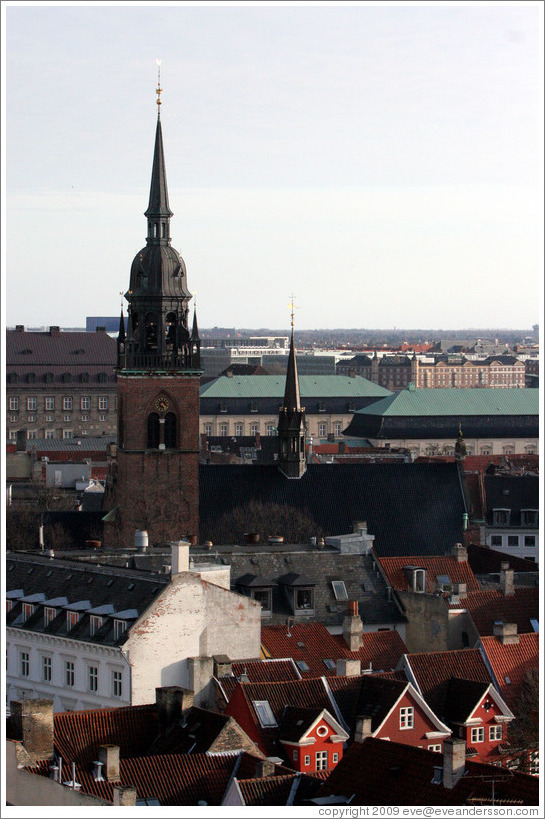 Helligaandskirken, viewed from Rundetaarn (The Round Tower).