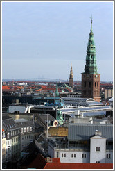 View of Kunsthallen Nikolaj from Rundetaarn (The Round Tower).