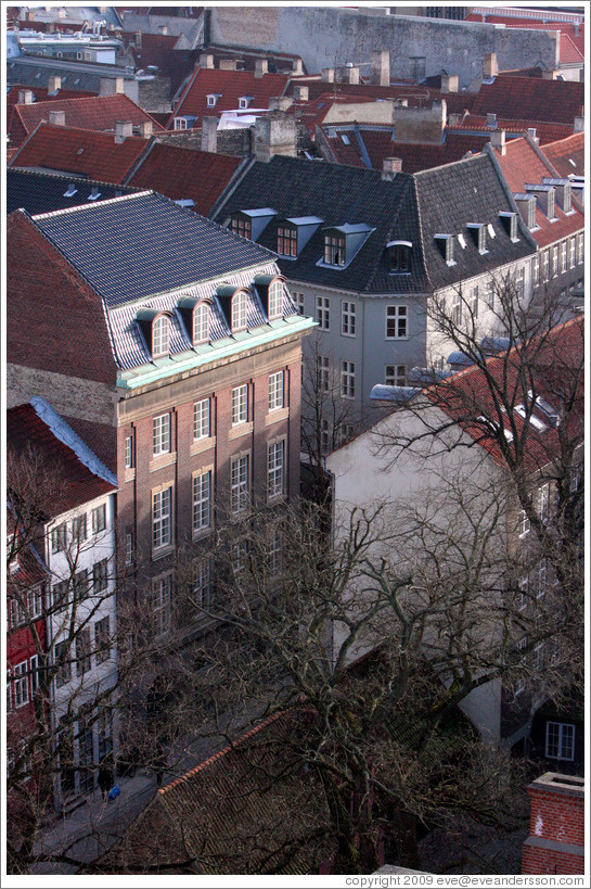 View to the southwest from Rundetaarn (The Round Tower).