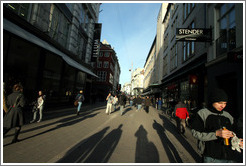 Long shadows on Str?get.  The one with the bent elbow and camera bag at the hip is mine.