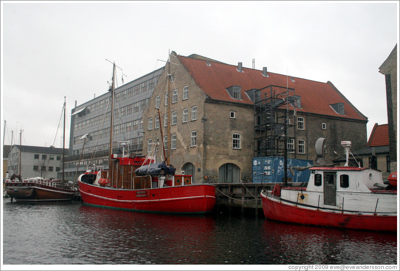 Houseboats.  Port of Copenhagen.