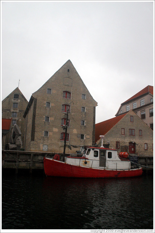 Houseboat.  Port of Copenhagen.