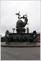 Fountain in front of R?us (Town Hall).