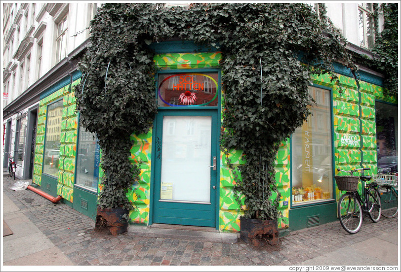 Solhatten health food shop.  Istedgade, Vesterbro district.