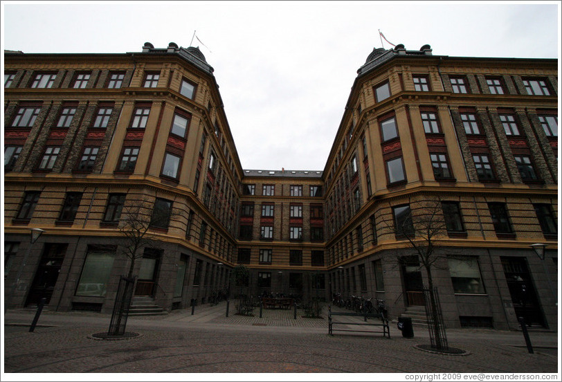 Restored houses on Skydebanegade.  Vesterbro district.