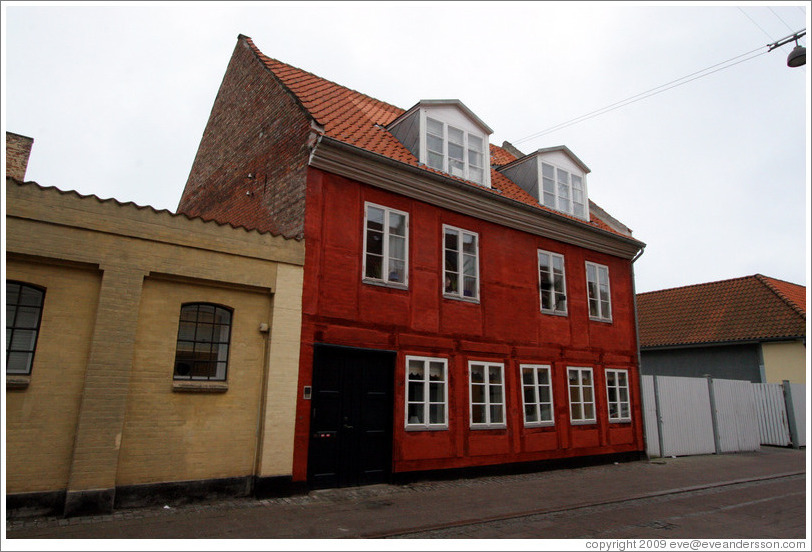 Red house on Fiolgade.  Helsing?r.