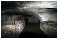 Casemates (underground rooms and tunnels).  Kronborg Castle.  Helsing?r.