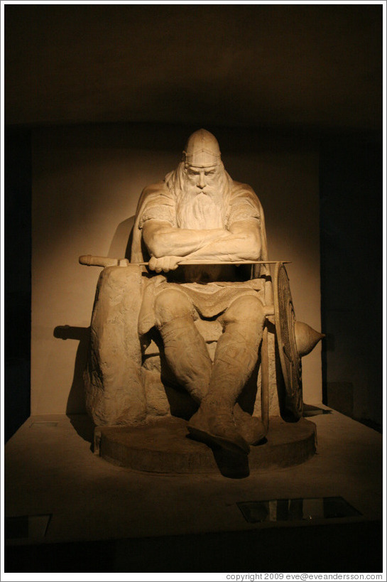 Statue of Holger Danske (Holger the Dane).  Casemates (underground rooms and tunnels).  Kronborg Castle.  Helsing?r.
