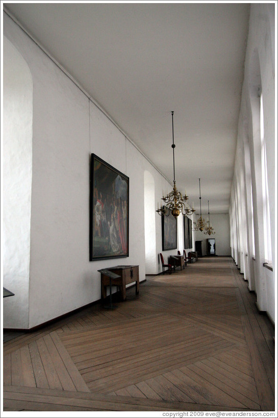 Queen's gallery.  Kronborg Castle.  Helsing?r.