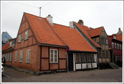 Houses on Sankt Olai Gade.  Helsing?r.