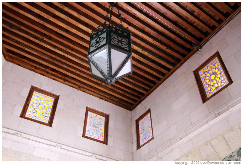 Stained glass windows.  Hanging Church (El Muallaqa).