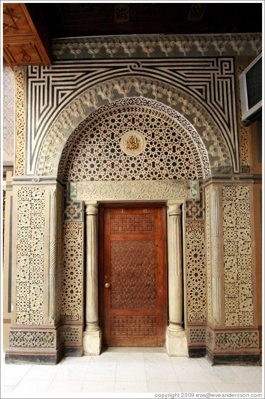 Doorway.  Hanging Church (El Muallaqa).