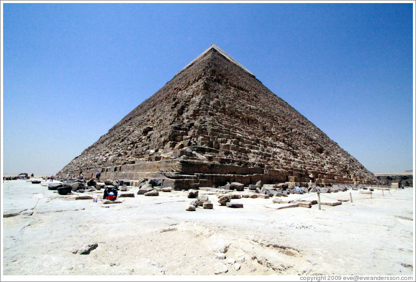 Pyramid of Khafre, the 2nd largest of the pyramids at Giza.