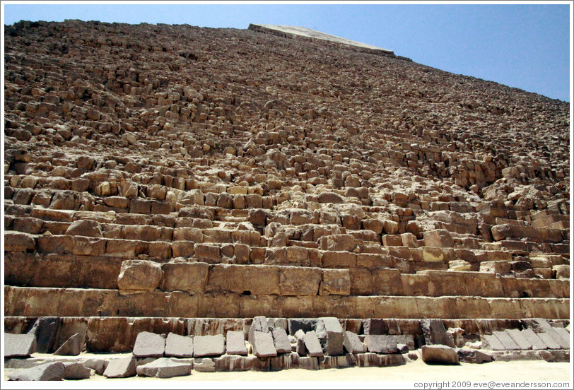 Pyramid of Khafre, the 2nd largest of the pyramids at Giza.