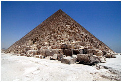 Pyramid of Khufu (the Great Pyramid of Giza), the largest pyramid at Giza.