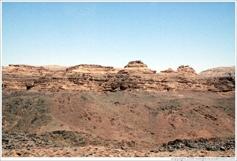 Sinai Desert (red).