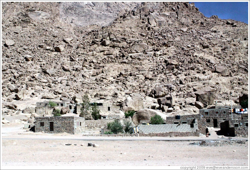 Bedouin dwelling.  Sinai Desert.