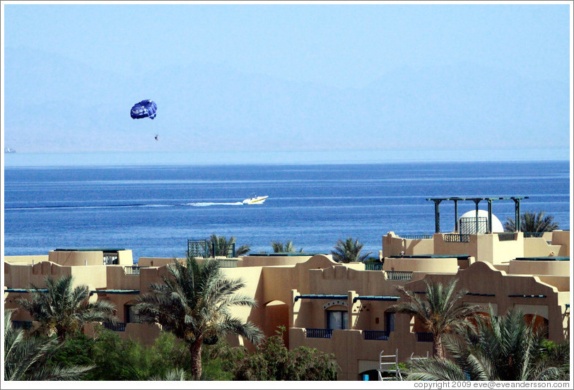 Parasail behind the Marriott Hotel.