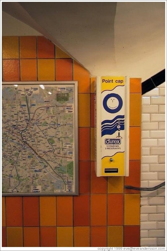 Vending machine in the Paris metro.