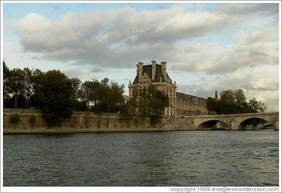 View of Paris from the Seine River.